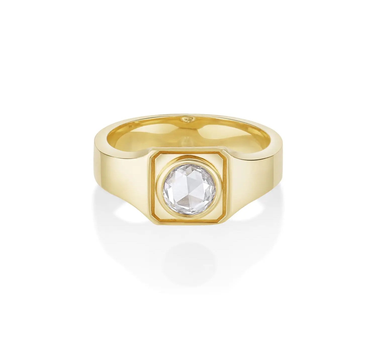 1.11ct Rose Cut Men's Signet Marrow Fine Retail