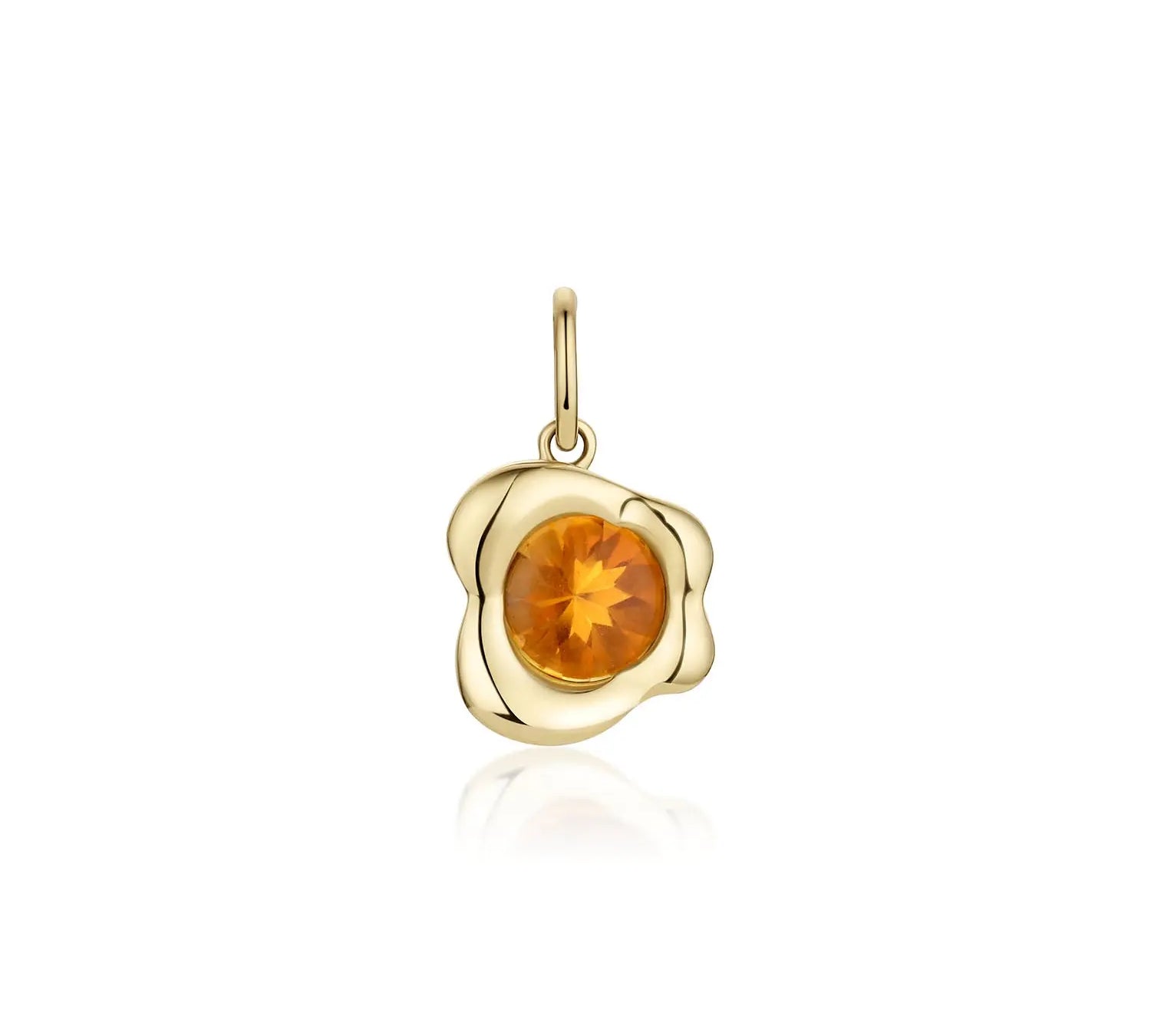 1.13ct Citrine Abstract Bezel Charm