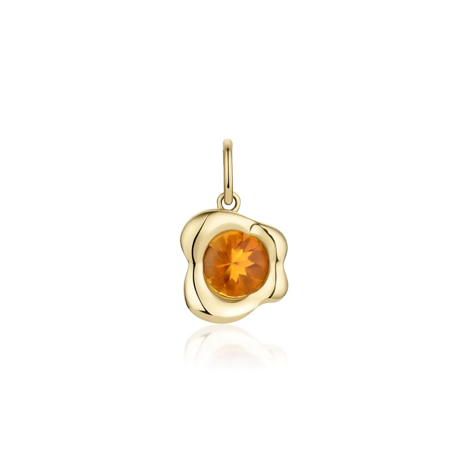 1.13ct Citrine Abstract Bezel Charm
