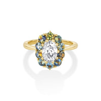 1.24ct Montana Sapphire Petals Ring - Marrow Fine