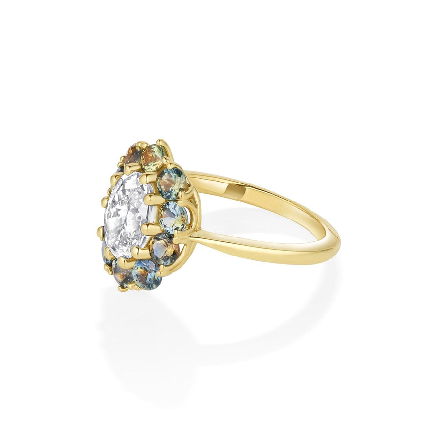 1.24ct Montana Sapphire Petals Ring - Marrow Fine