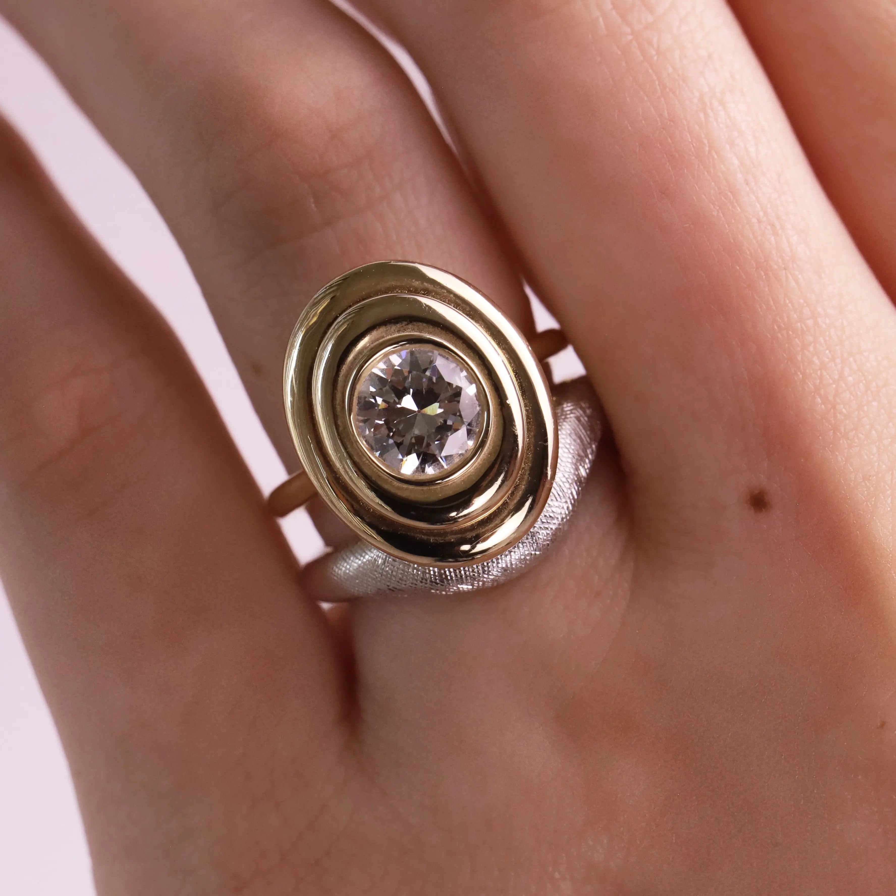 1.26ct Diamond In-Orbit Ring Marrow Fine