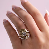 1.26ct Diamond In-Orbit Ring Marrow Fine