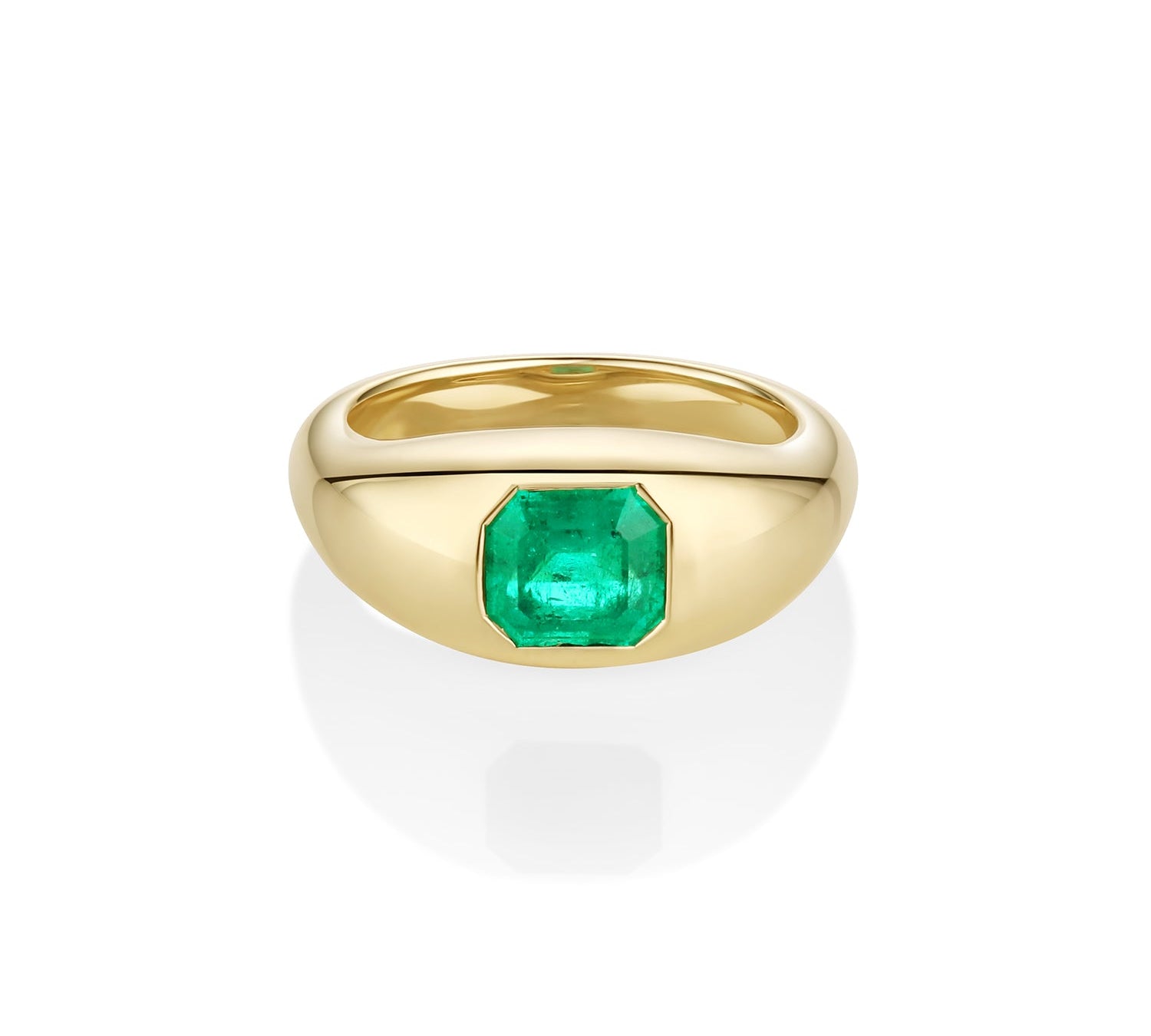 1.28ct Emerald Bombe Ring Marrow Fine