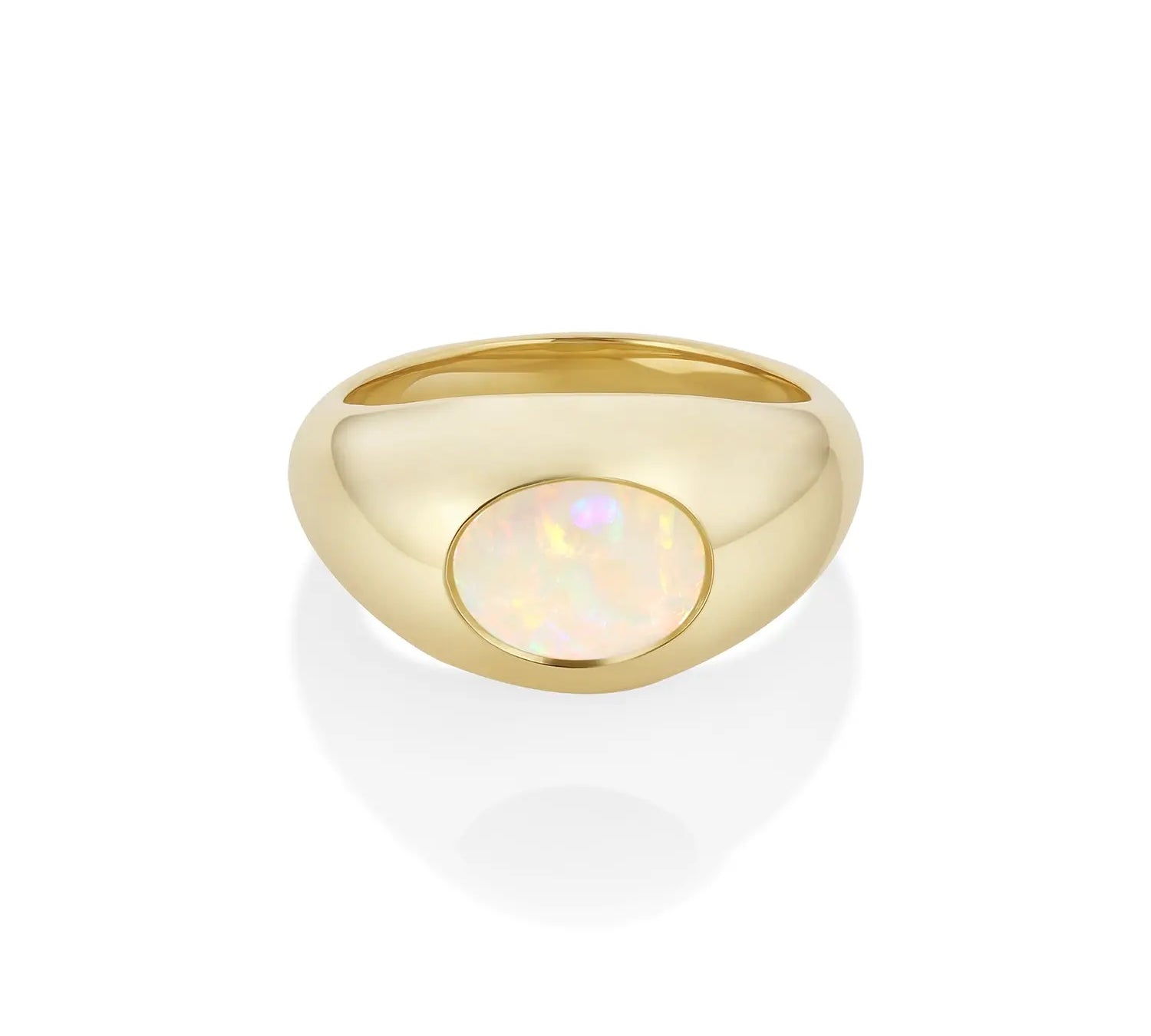 1.30ct Australian Opal Bombe Ring Marrow Fine