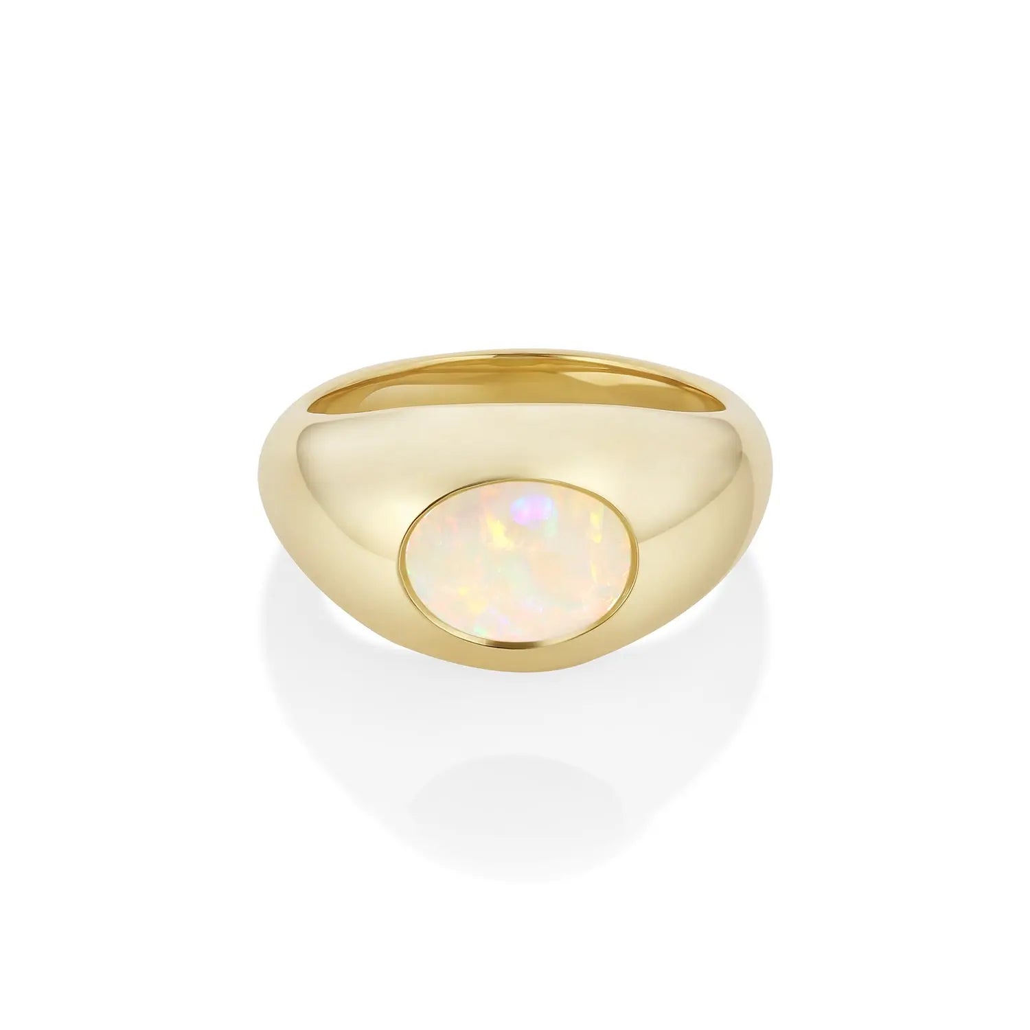 1.30ct Australian Opal Bombe Ring Marrow Fine