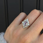 1.31ct Lavender Sapphire Scarlette Compass Ring [on hand]