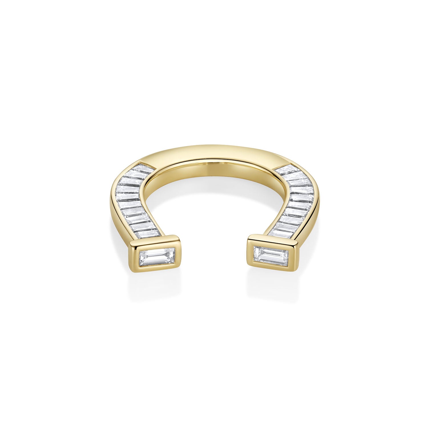1.38tcw Baguette Diamond Horseshoe Ring