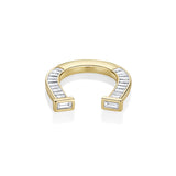 1.38tcw Baguette Diamond Horseshoe Ring