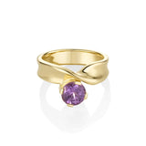 1.45ct Purple Sapphire Twist Ring