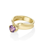1.45ct Purple Sapphire Twist Ring Marrow Fine