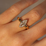 1.46ct Moval Diamond Bezel Ring [on hand]