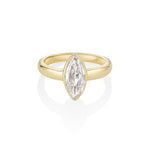 1.46ct Moval Diamond Bezel Ring [front flat lay]
