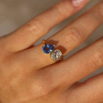 1.46ct Old Mine Diamond & 1.52ct Sapphire Chloe [on hand]