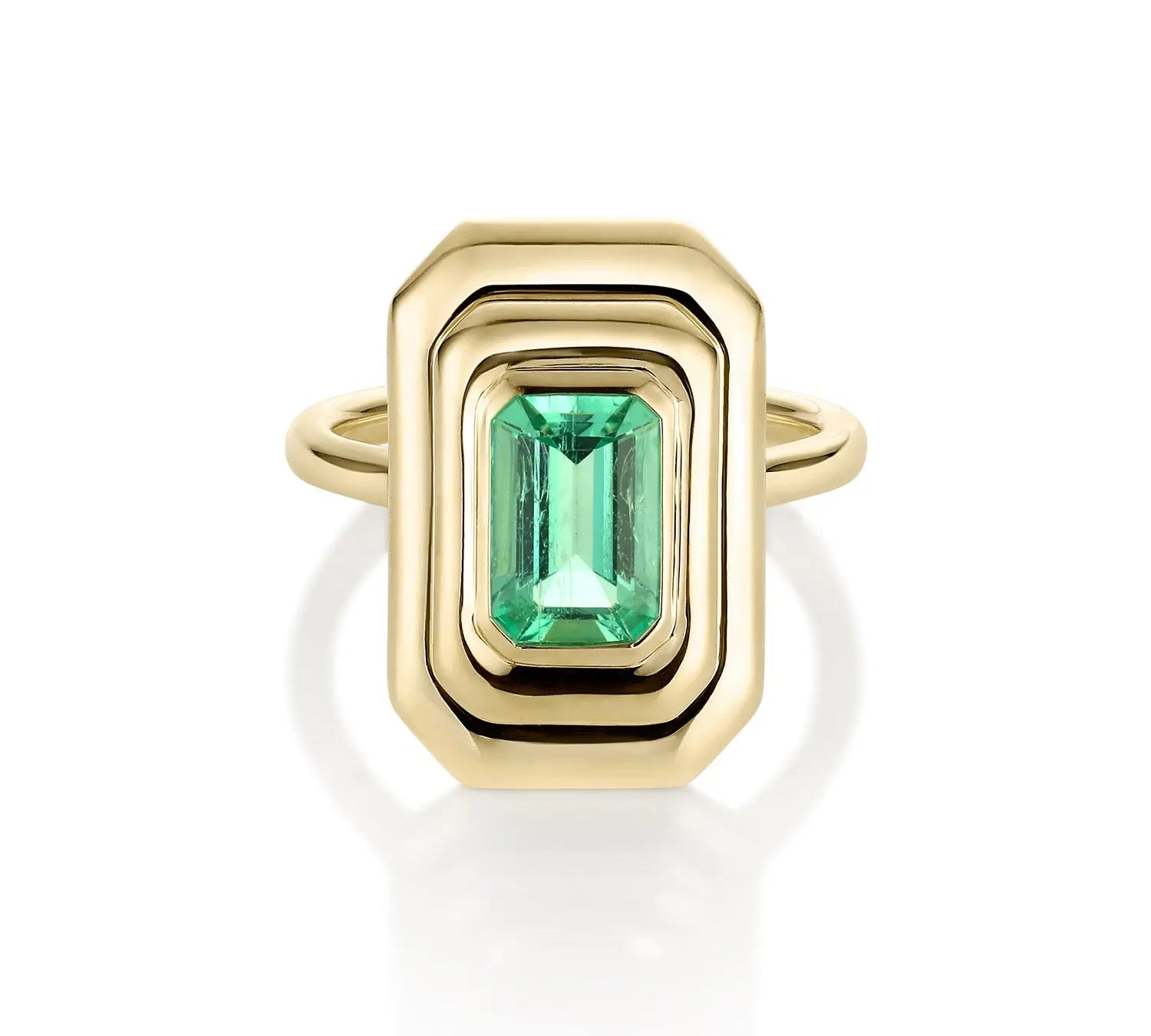 1.48ct Colombian Emerald In-Orbit Ring - Marrow Fine