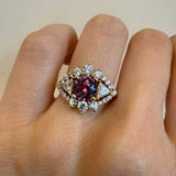 1.49ct Pink Sapphire Art Deco Ring [on hand]