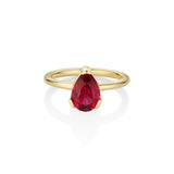 1.50ct Rubellite Tourmaline Sloane Ring [Yellow Gold]