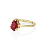 1.50ct Rubellite Tourmaline Sloane Ring [Yellow Gold]
