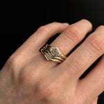 1.50ct Diamond Lozenge Diamond with Baguette Tracer Band and Plain Tracer Band [on hand]