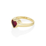 1.51ct Rhodolite Garnet Heart Ring