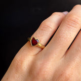 1.51ct Rhodolite Garnet Heart Ring [on hand]