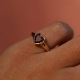 1.51ct Rhodolite Garnet Heart Ring [on hand]