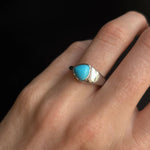 1.51ct Turquoise Trillion Ring [on hand]