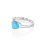 1.51ct Turquoise Trillion Ring [side view]