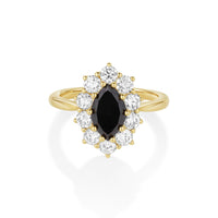 1.53ct Black Diamond Marquise Petal - Marrow Fine