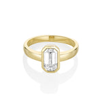 1.54ct Emerald Cut Diamond Ring [flat lay]