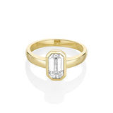 1.54ct Emerald Cut Diamond Ring [flat lay]