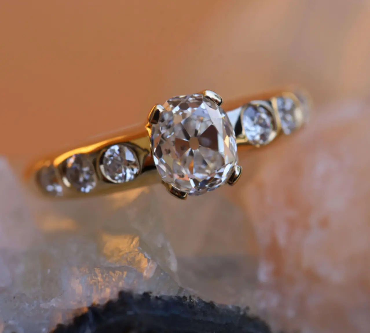 1.55ct Old Mine Diamond Verona [flat lay]