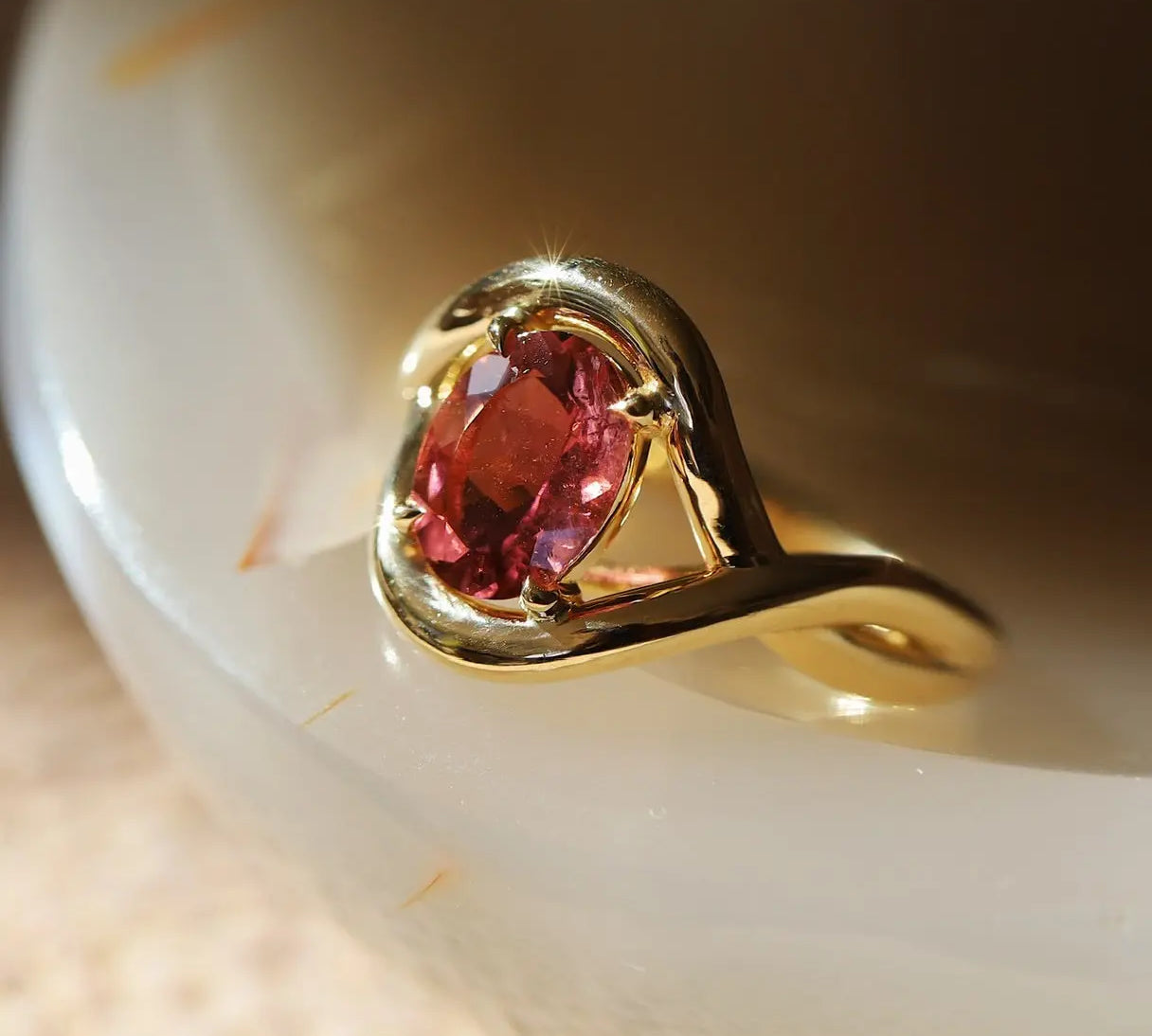 1.56ct Pink Tourmaline Marrow x Sammi Florence Ring
