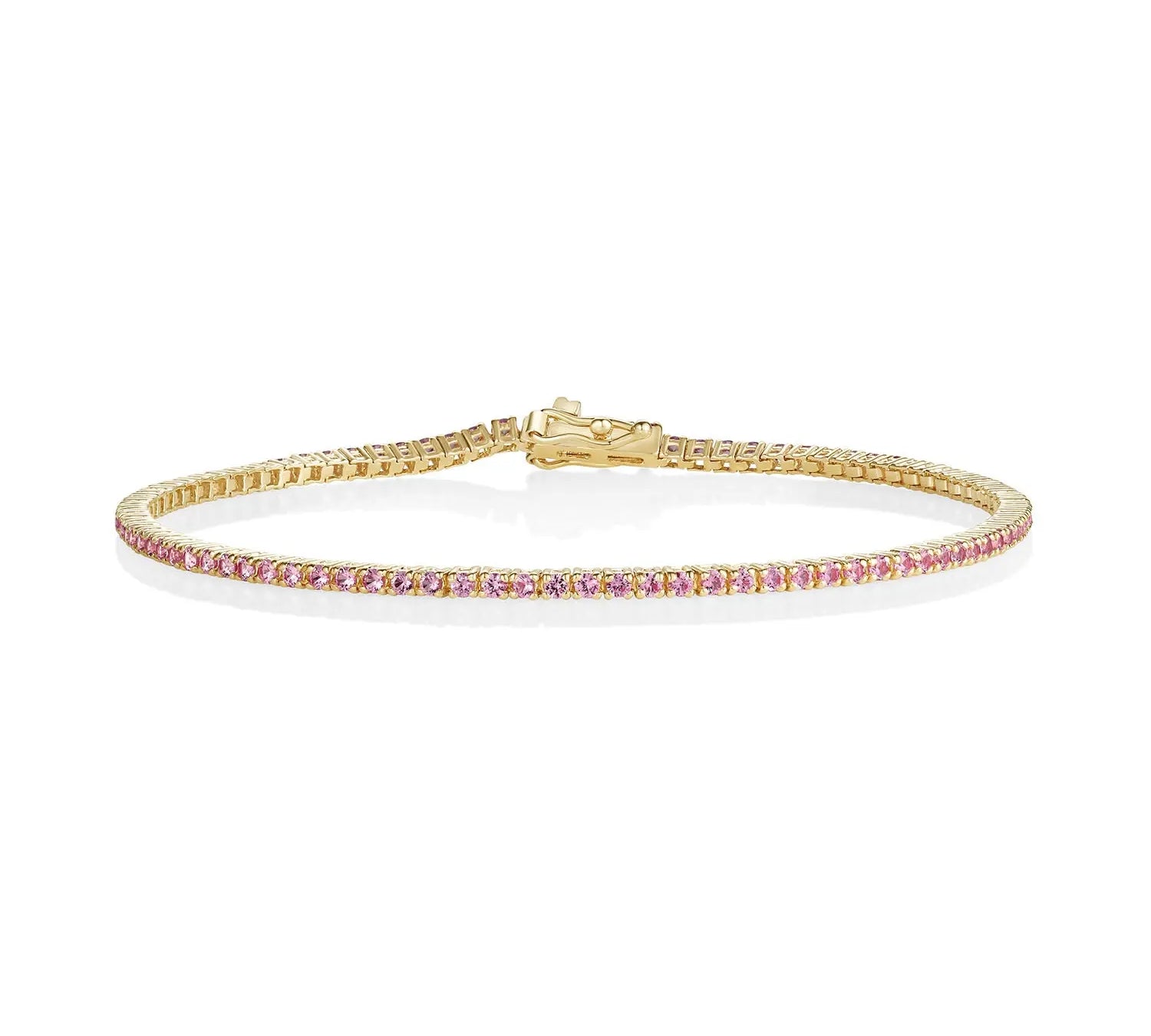 1.56tcw Rose Sapphire Tennis Bracelet - Marrow Fine