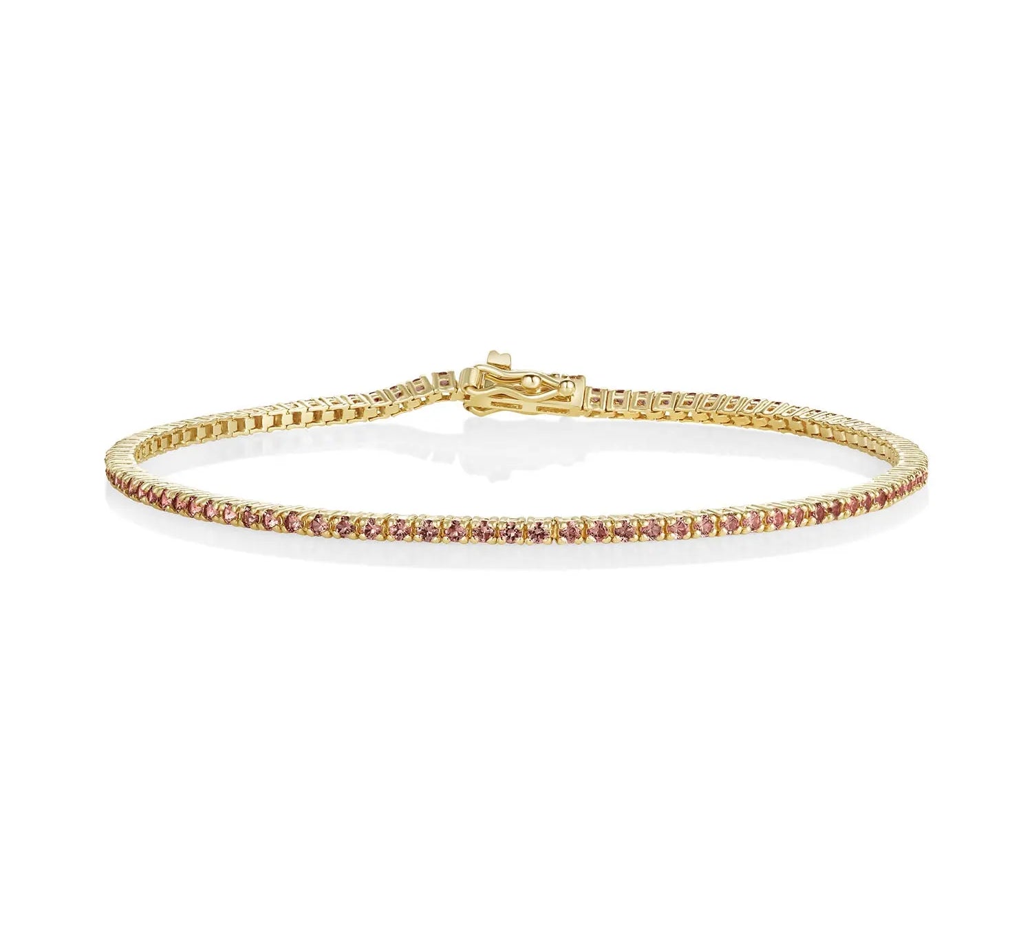 1.57tcw Lilac Sapphire Tennis Bracelet - Marrow Fine