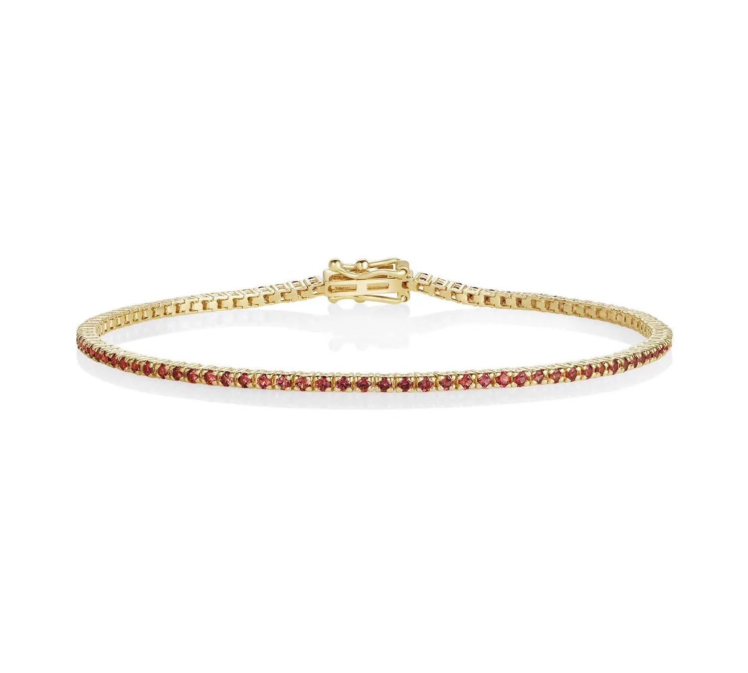 1.59tcw Lilac Sapphire Tennis Bracelet - Marrow Fine
