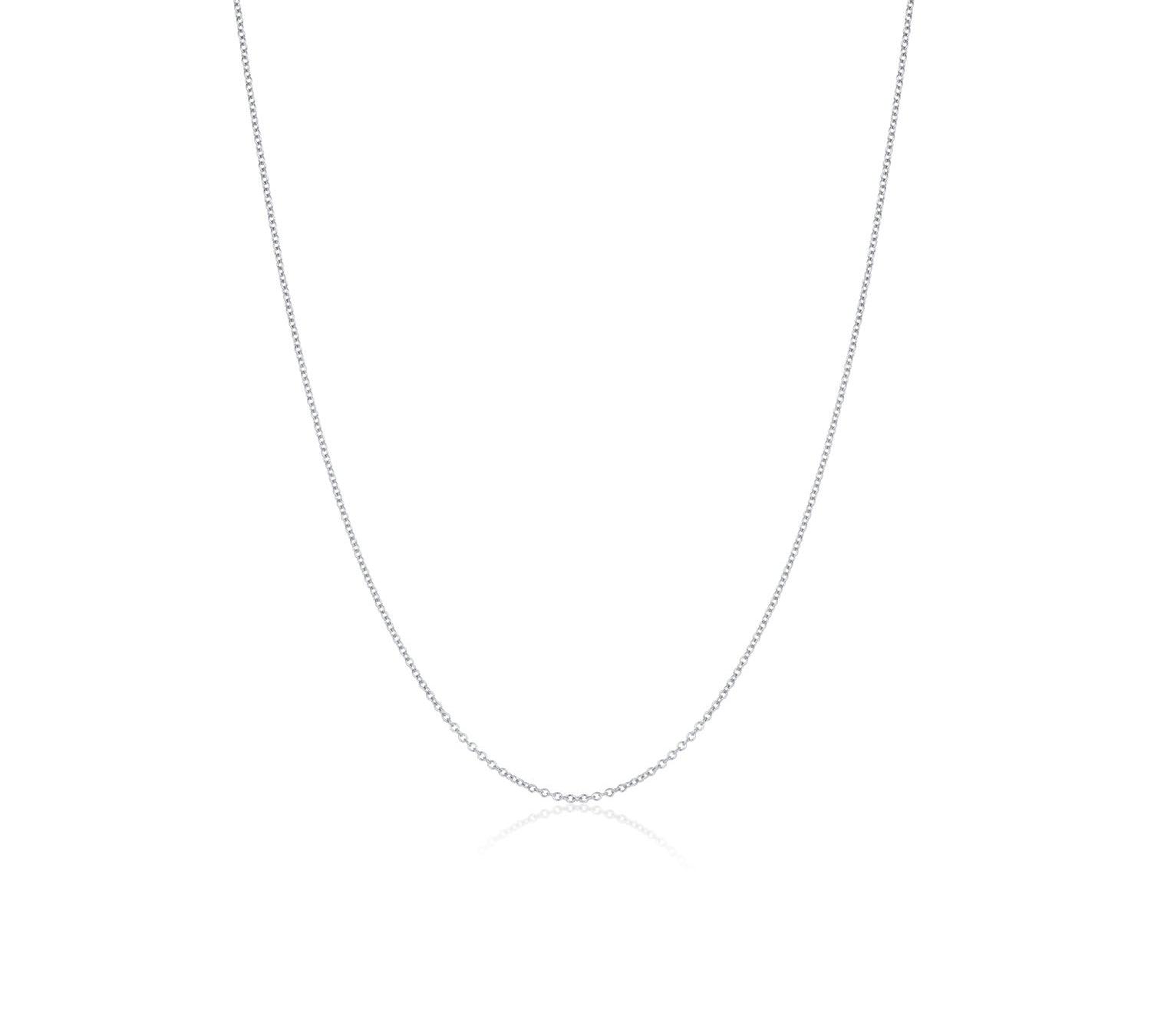 1.5mm Rolo Chain [White Gold]