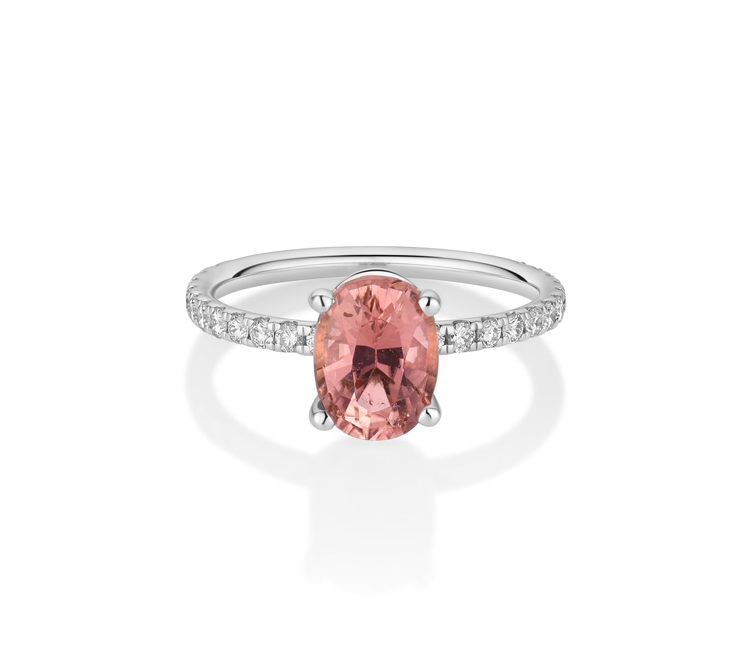 1.60ct Pink Tourmaline Frankie Ring [White Gold]