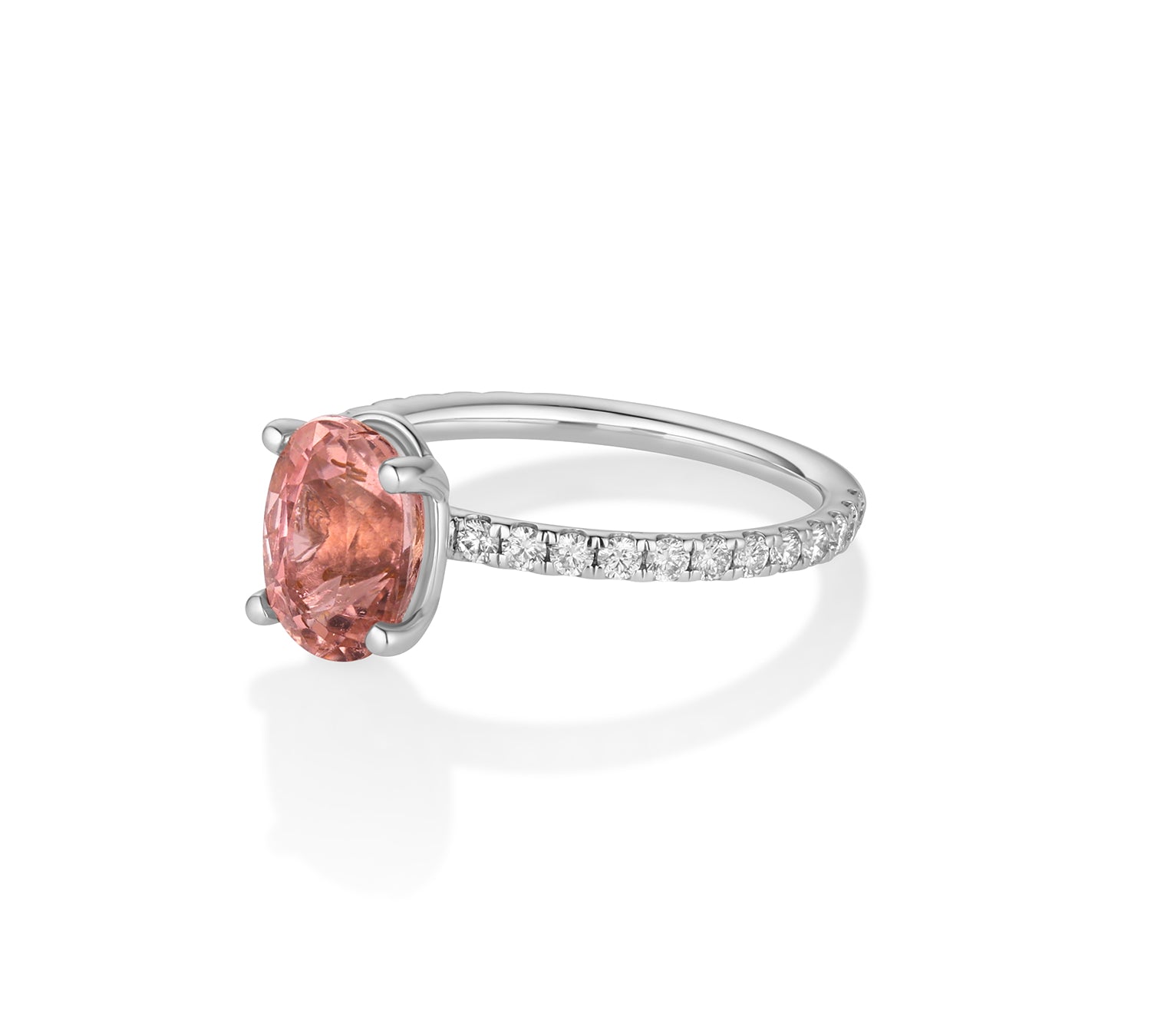 1.60ct Pink Tourmaline Frankie Ring [White Gold]