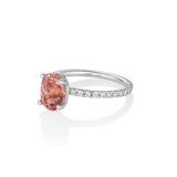 1.60ct Pink Tourmaline Frankie Ring [White Gold]