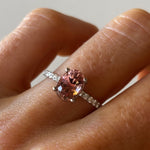 1.60ct Pink Tourmaline Frankie Ring [White Gold]