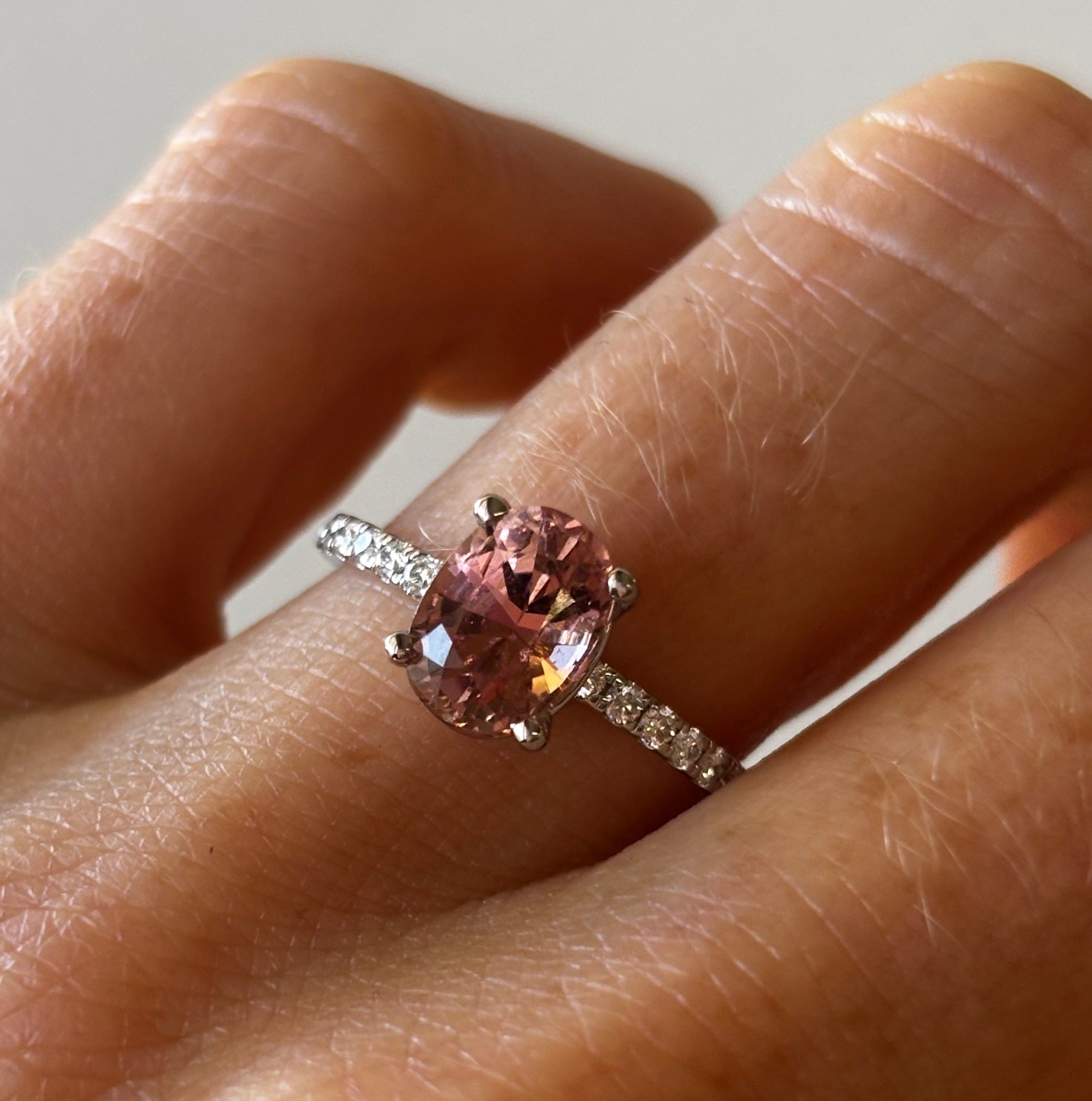 1.60ct Pink Tourmaline Frankie Ring [White Gold]