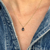 1.73ct Spinel Pear Shape Necklace
[on neck]
