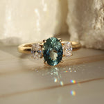 1.82ct Montana Sapphire and Diamond Michelle Ring