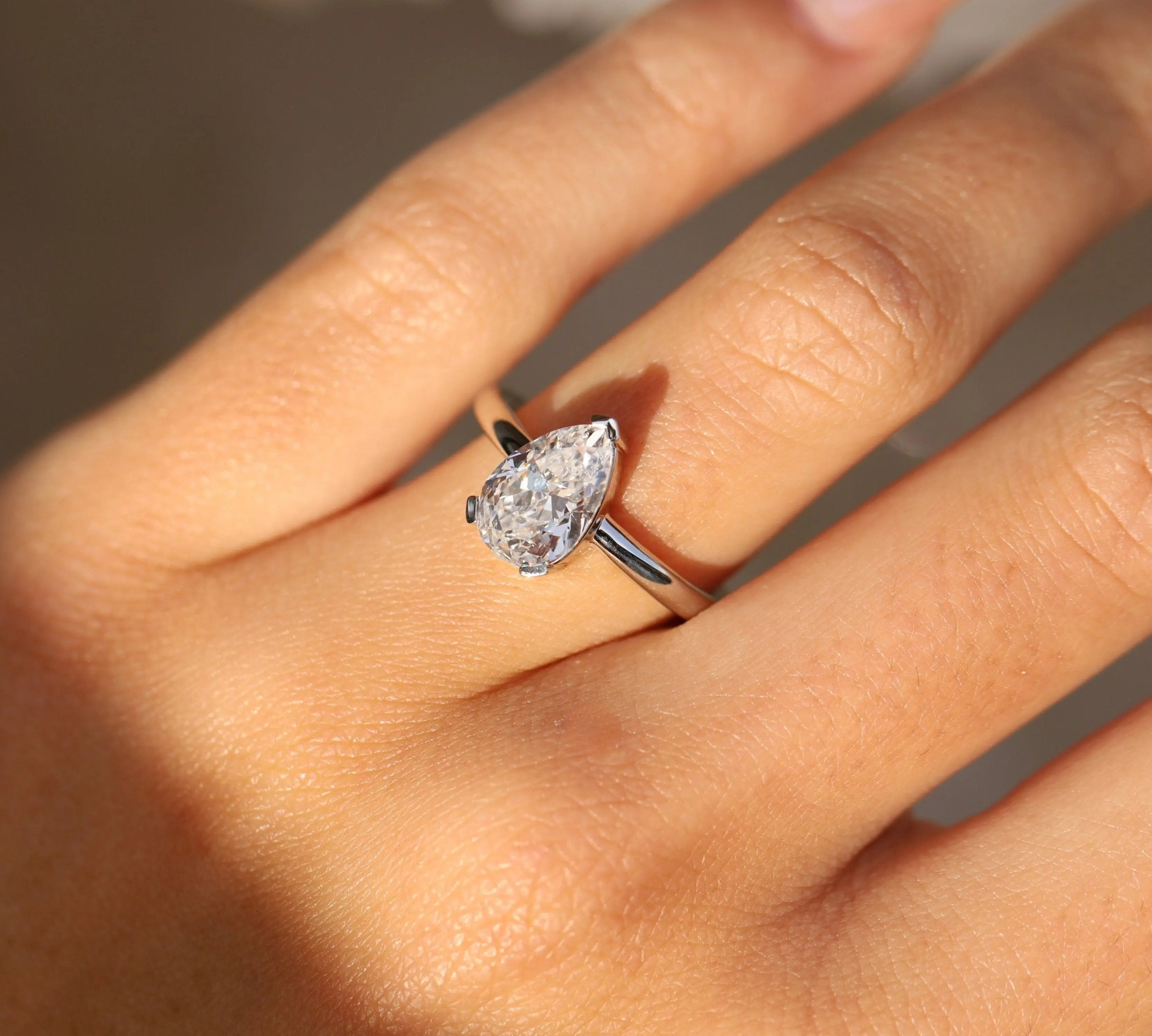 1.86ct Antique Pear Diamond Sloane [on hand]