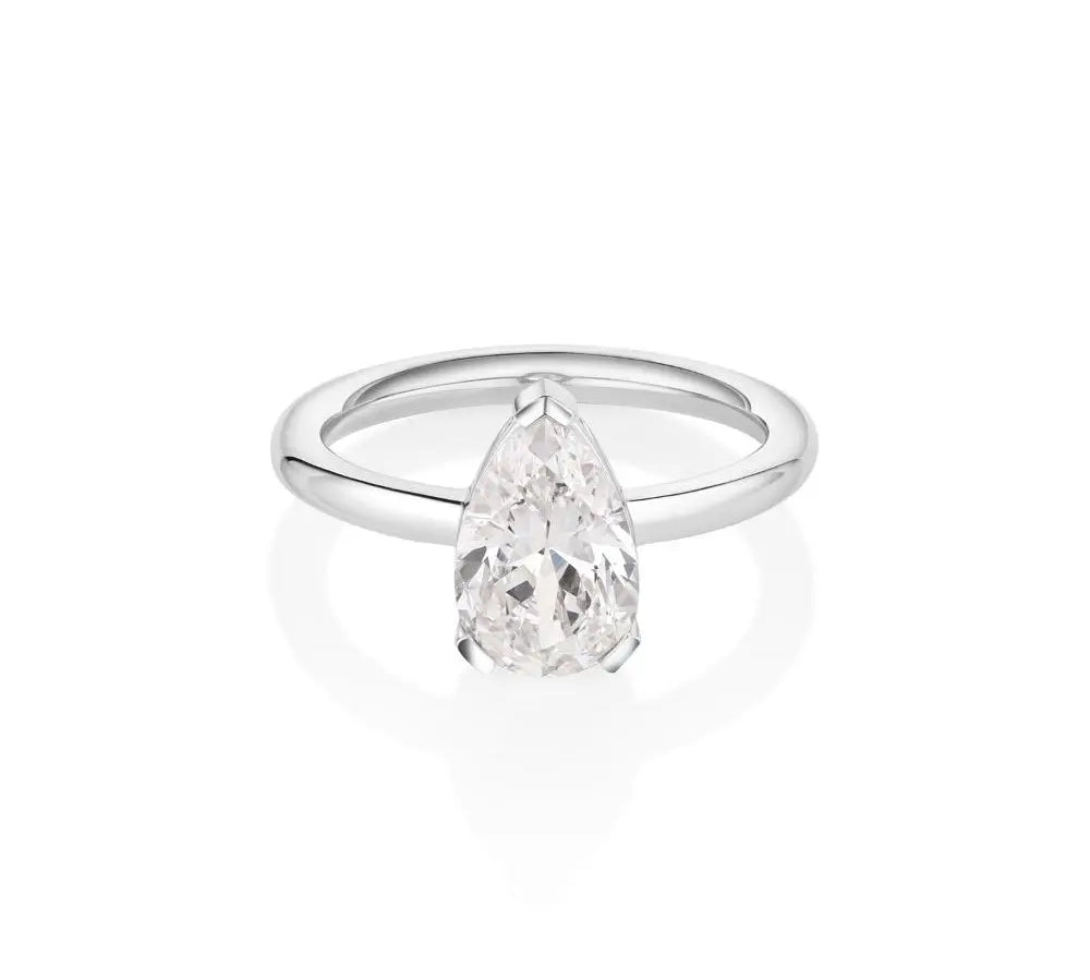 1.86ct Antique Pear Diamond Sloane [front flat lay]