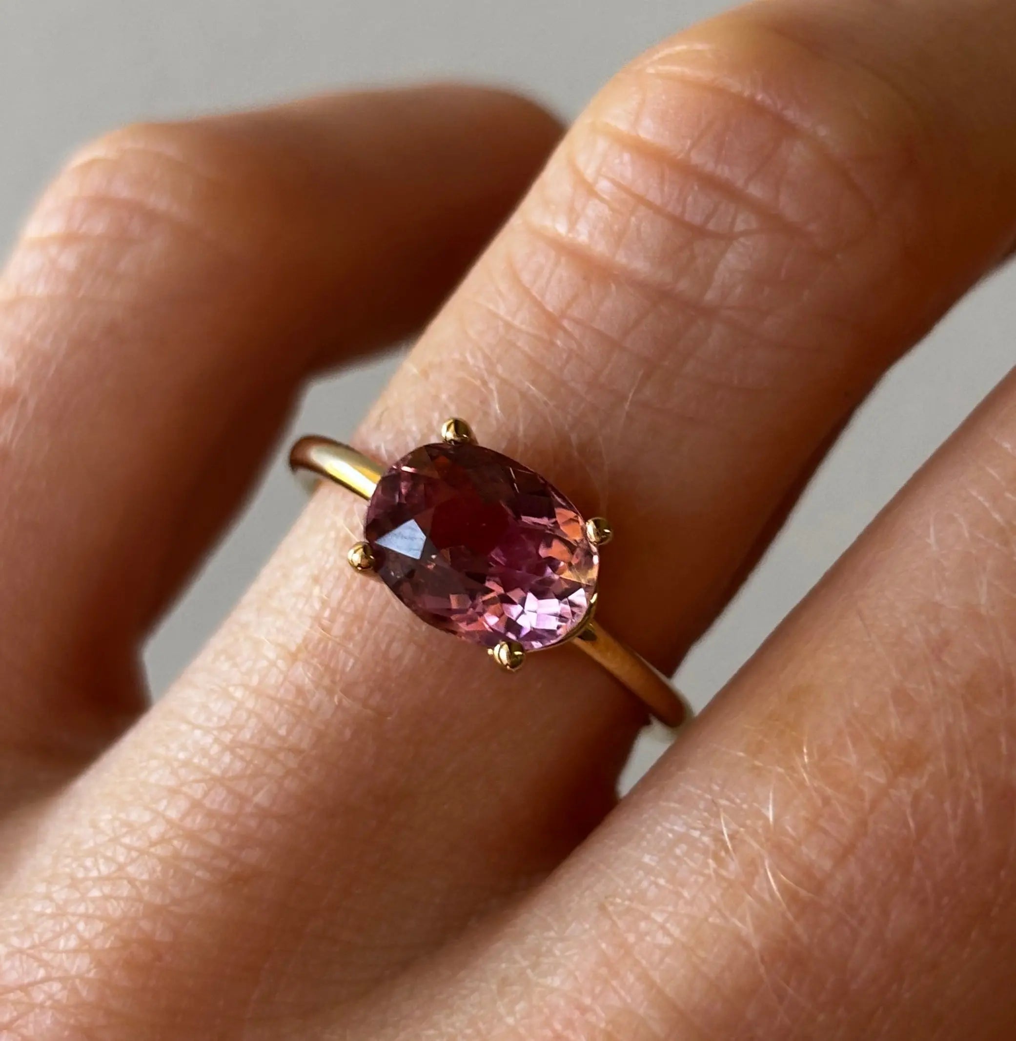 1.80ct Pink Tourmaline Hazel Ring Marrow Fine