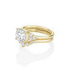 1.90ct Old European Diamond Ring with Tracer Band Marrow Fine