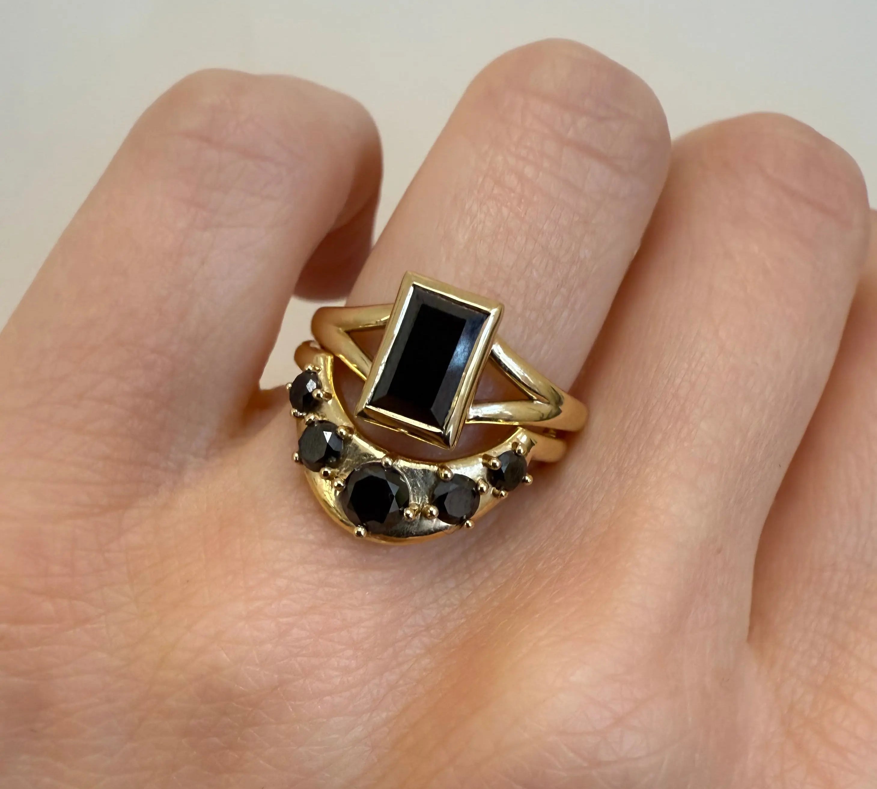 1.92ct Black Diamond Colette Ring [on hand]