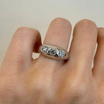 1.93ctw French Cut White Diamond Bombe Ring [on hand]
